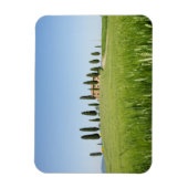 Toscaanse boerderij met cipressen rechthoekige mag magneet (Verticaal)