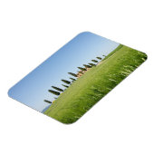 Toscaanse boerderij met cipressen rechthoekige mag magneet (Linkerzijde)