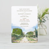 Toscaanse Borgo Di Bastia Creti bruiloft Kaart (Staand voorkant)