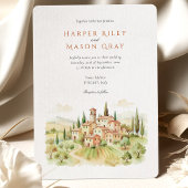 Toscaanse bruiloft kaart