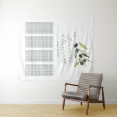 Toscaanse bruiloft Welkomstbord Zitkaart Wandkleed (In Situ (horizontaal))