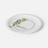 Toscaanse citroen olijven kruiden Vrijgezellenfees Papieren Bordje (Gekanteld)