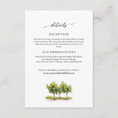 Toscaanse citroen zomer bruiloft informatie informatiekaartje (Voorkant)