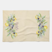 Toscaanse citroenen Olijven Theedoek (Horizontaal)