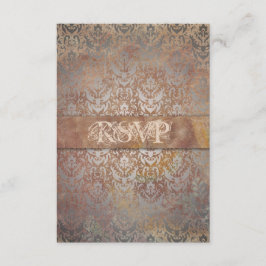  Toscaanse Damast Elegante RSVP-kaarten RSVP Kaartje