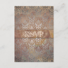  Toscaanse Damast Elegante RSVP-kaarten RSVP Kaartje