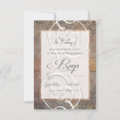  Toscaanse Damast Elegante RSVP-kaarten RSVP Kaartje (Achterkant)