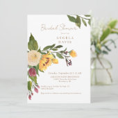 Toscaanse Golden Sunflower Bloemen Vrijgezellenfee Kaart (Staand voorkant)