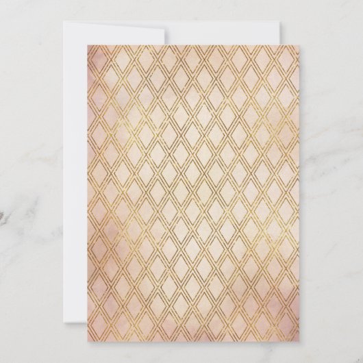 Toscaanse gouden rooster en olijftakken bruiloft kaart (Achterkant)