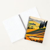 Toscaanse heuvellandschap notitieboek (Binnen)