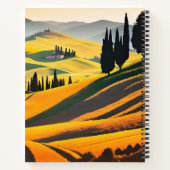 Toscaanse heuvellandschap notitieboek (Achterkant)
