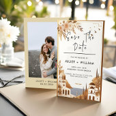 Toscaanse Italiaanse koffie Sorrento bruiloft Save The Date