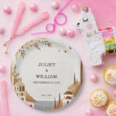 Toscaanse Italiaanse koffie Sorrento Casual bruilo Papieren Bordje (Feest)