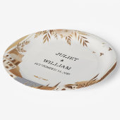 Toscaanse Italiaanse koffie Sorrento Casual bruilo Papieren Bordje (Gekanteld)