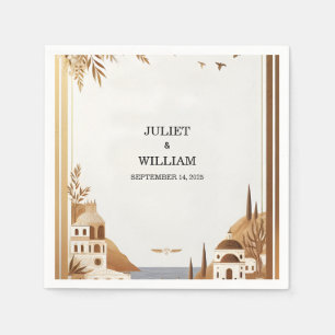 Toscaanse Italiaanse koffie Sorrento Casual bruilo Servet