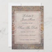 Toscaanse Italiaanse legance Save the Date Kaart (Achterkant)