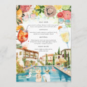 Toscaanse Italiaanse Pool Party | menu Spritz (Voorkant)