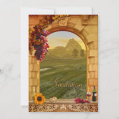 Toscaanse Italiaanse wijngaard herfst bruiloft uit Kaart (Voorkant)