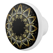 Toscaanse kleuren Gold/Zwarte keukenkast Keramische Knop (Rechts)