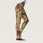 Toscaanse kleuren - Willekeurig patroon ~ Uniek on Leggings (Rechts)