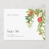 Toscaanse kleurrijke en eenvoudige bruiloft sparen briefkaart (Voorkant)