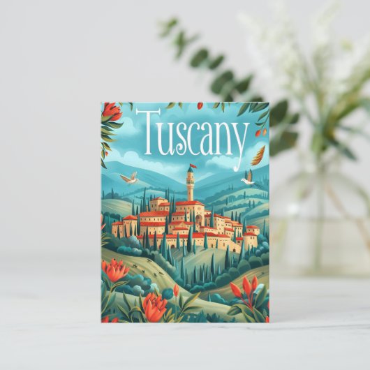 Toscaanse kunst briefkaart (Staand voorkant)