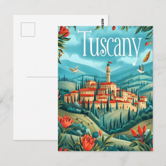 Toscaanse kunst briefkaart (Voorkant / Achterkant)