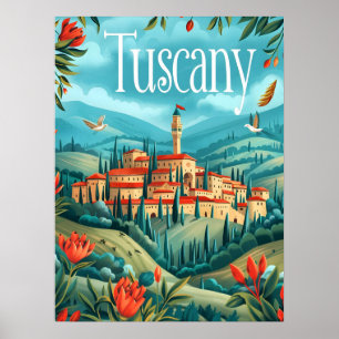 Toscaanse kunst poster