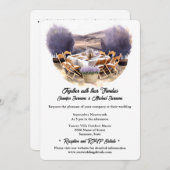 Toscaanse land dineren zomer wijngaard bruiloft kaart (Voorkant / Achterkant)