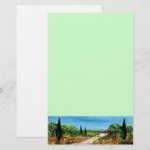 TOSCAANSE LANDSCHAP 4 BRIEFPAPIER (Voorkant / Achterkant)