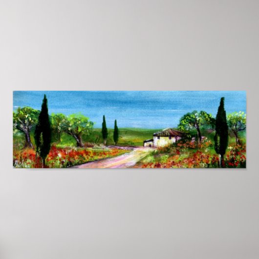 TOSCAANSE LANDSCHAP 4 POSTER (Voorkant)