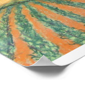 Toscaanse landschap in het avondlicht poster (Hoek)