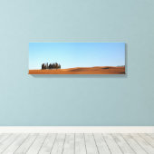 Toscaanse landschap met cipressen panorama canvas (Insitu (Houten vloer))