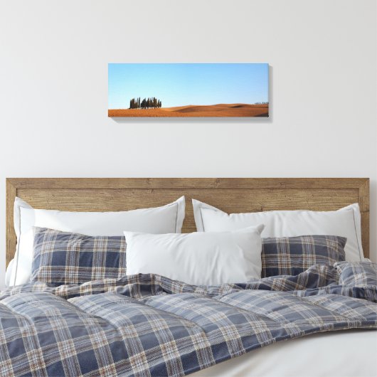 Toscaanse landschap met cipressen panorama canvas (Insitu (Slaapkamer))