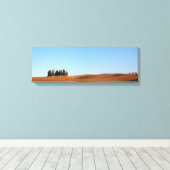Toscaanse landschap met cipressen panorama canvas afdruk (Insitu (Houten vloer))