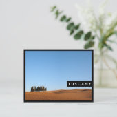 Toscaanse landschap met cypresse stijlvol briefkaa briefkaart (Staand voorkant)