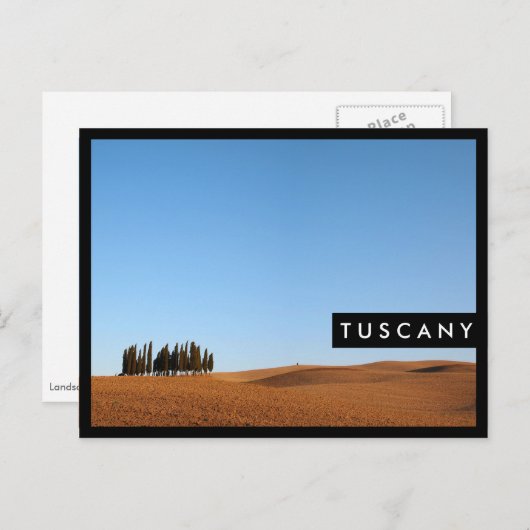Toscaanse landschap met cypresse stijlvol briefkaa briefkaart (Voorkant / Achterkant)