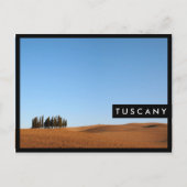 Toscaanse landschap met cypresse stijlvol briefkaa briefkaart (Voorkant)