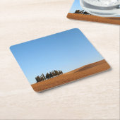 Toscaanse landschap met onderzetter van cypersbome (Schuin)