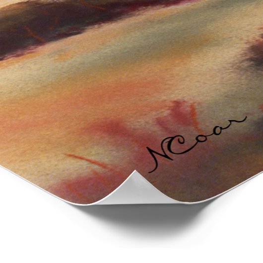 Toscaanse landschap poster (Hoek)