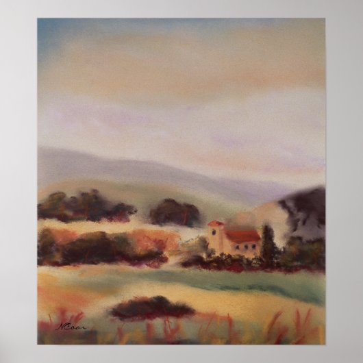 Toscaanse landschap poster (Voorkant)