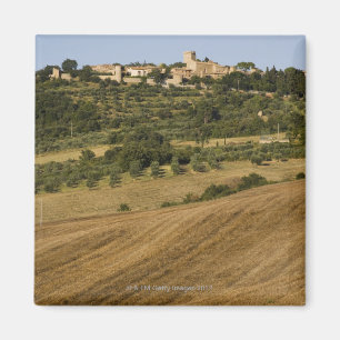 Toscaanse landschap ten zuiden van Monticchiello Magneet
