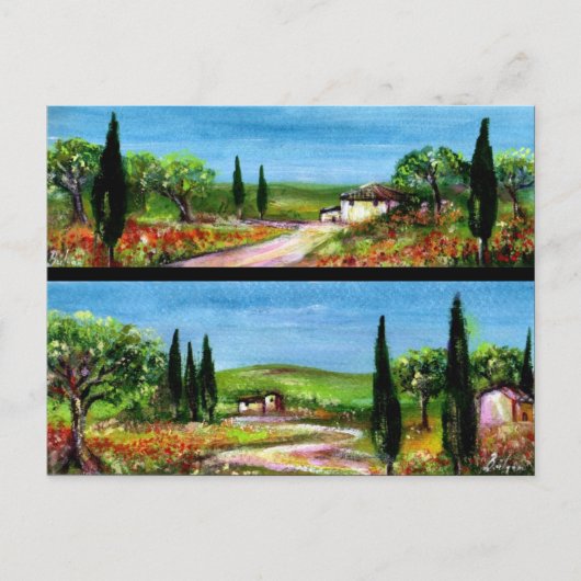 TOSCAANSE LANDSCHAPPEN BRIEFKAART (Voorkant)