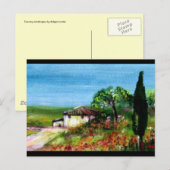 TOSCAANSE LANDSCHAPPEN BRIEFKAART (Voorkant / Achterkant)