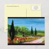 TOSCAANSE LANDSCHAPPEN BRIEFKAART (Voorkant / Achterkant)