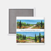 TOSCAANSE LANDSCHAPPEN MAGNEET (Voorkant / Achterkant)