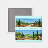 TOSCAANSE LANDSCHAPPEN MAGNEET (Voorkant / Achterkant)