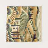 Toscaanse Landschapsprint wandtapijt Wandkleed (Voorkant (horizontaal))