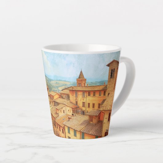 Toscaanse latte Mok (Rechterhoek)