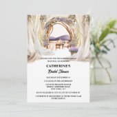 Toscaanse lavendel elegante wijngaard dineren kaart (Staand voorkant)